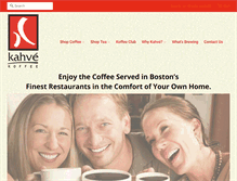 Tablet Screenshot of kahvekoffee.com